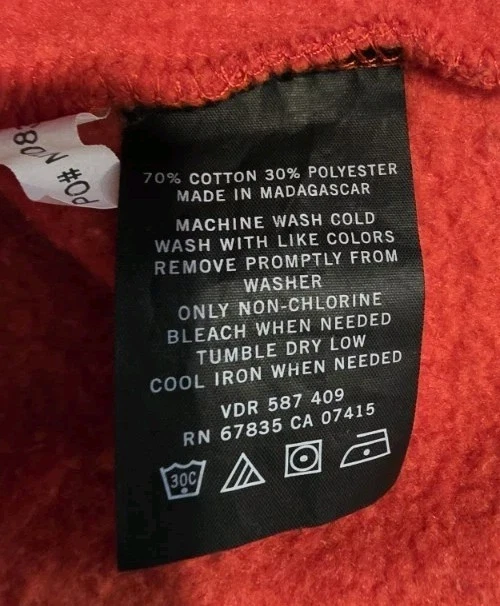 Nautica Sweatshirt Men’s XL Orange 1/4 Zip Long Sleeve Pullover Sweatshirt - product detail image 9
