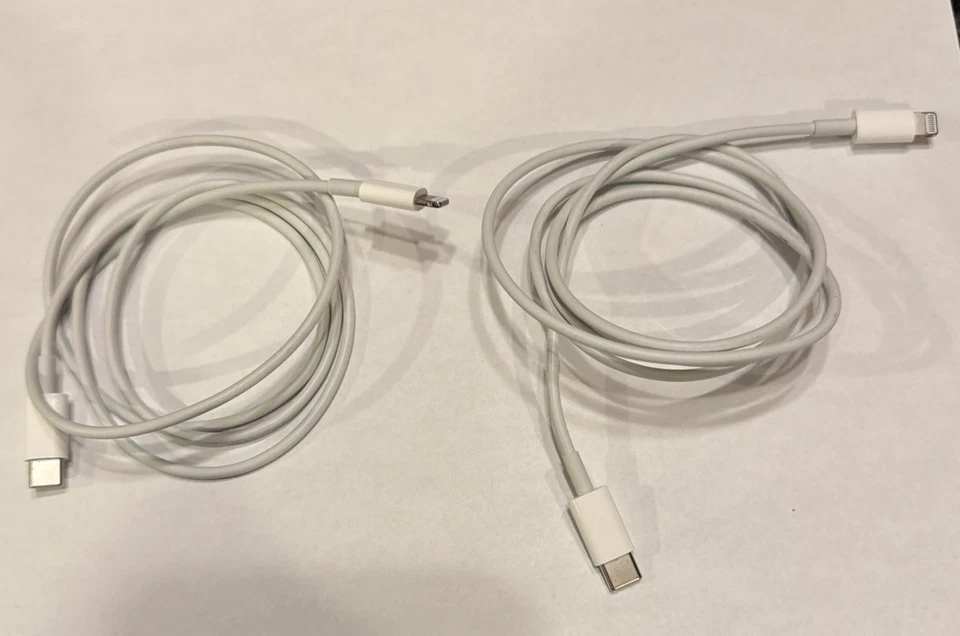 2  6 ft white  USB-C to 8 pin Fast Charging Cable Compatible with iPhone 5-14  - Image 2 of 2