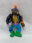 1991 Playmates TMNT Donatello Rock 'n Rollin Punker Don Punk Rock Vintage Toy