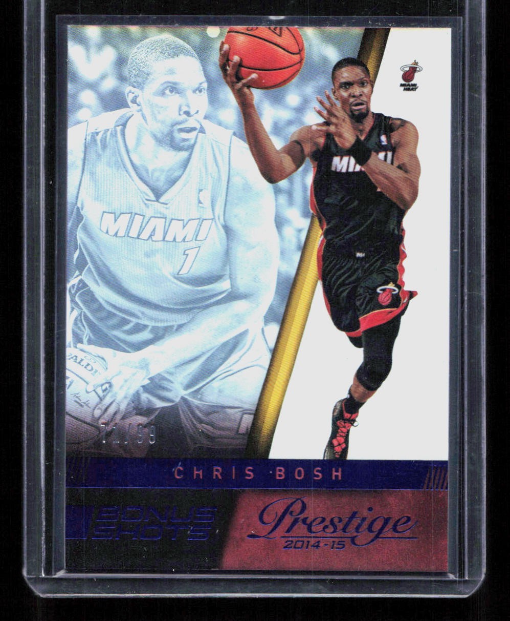 Chris Bosh 2014-15 Panini Prestige Premium #136 Blue Bonus Shots /99