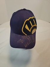 Milwaukee Brewers New Era Baseball Cap Youth Big Logo Sparkle Snapback Signed
