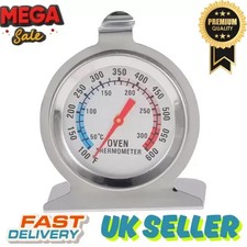 Oven Thermometer Cooker Temperature Stainless Steel Gauge Quality 300ºC UK