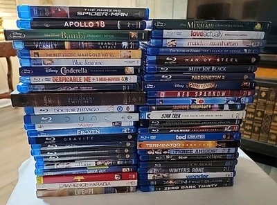 Blu-ray lot of 52, Star Wars, Disney, Hobbit, 50 Shades, Spider-man, Fargo, Dune