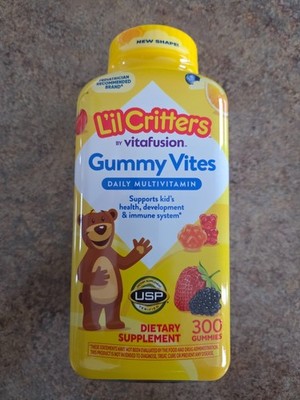300 Lil Critters GUMMY VITES Daily Multi Vitamins Gummies Exp 09/26