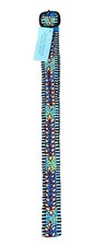 Jenny Krauss NWT Embroidered Wool Belt Size L Blue Boho Handmade Peru Fair Trade