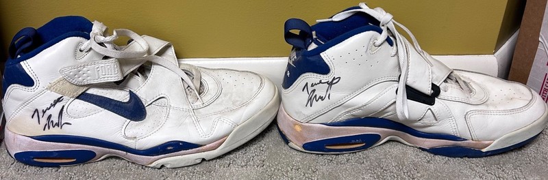 Terrell Brandon Cleveland Cavaliers Dual Autographed Game Worn Shoes
