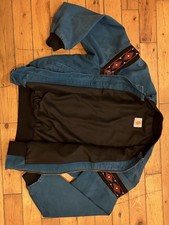 VTG 90s Carhartt Southwest Santa Fe Jacket - M - Teal Aztec Trim