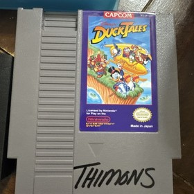 DuckTales Nintendo NES manuale, cartuccia e custodia rigida autentico 