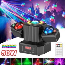 2 Arm Moving Head Light RGBW Beam Laser Disco Ball Light DJ Stage Lighting DMX