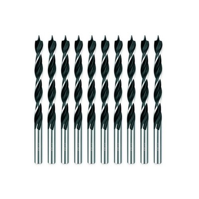 10 PCS 11/64 Inch Brad Point Drill Bit Set Double Flutes Hardwood Plywood