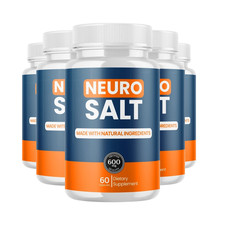 5-Pack Neuro Salt Capsules - NeuroSalt Advanced Brain Health Support - 300 Caps