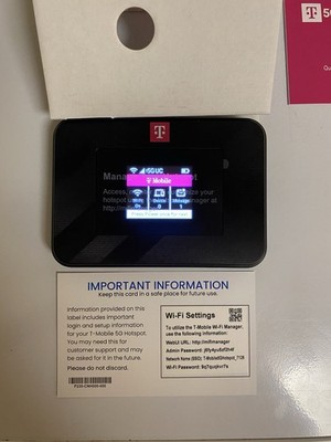 T-Mobile 5g Hotspot - Prepaid With 200gb Of Data A Year For 5 Years 1000GB Total