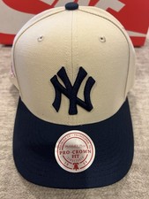 Mitchell And Ness SnapBack NY Yankees Game On Pro Off White Hat