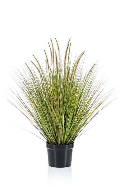 artplants Unechtes Federborstengras Ywain Mit Rispen, Beige-GrüN, 100Cm-image