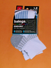 Balega Enduro Trail Medium Cushion Unisex Quarter Socks Women's Medium NWT White