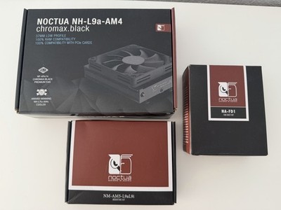 Bundle Noctua NH L9a AM4 AM5 chromax black CPU Kühler inkl. FD1 OVP