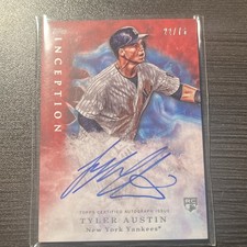 Topps 2017 Inception Tyler Austin #137 Autographed Rookie /75 New York Yankees