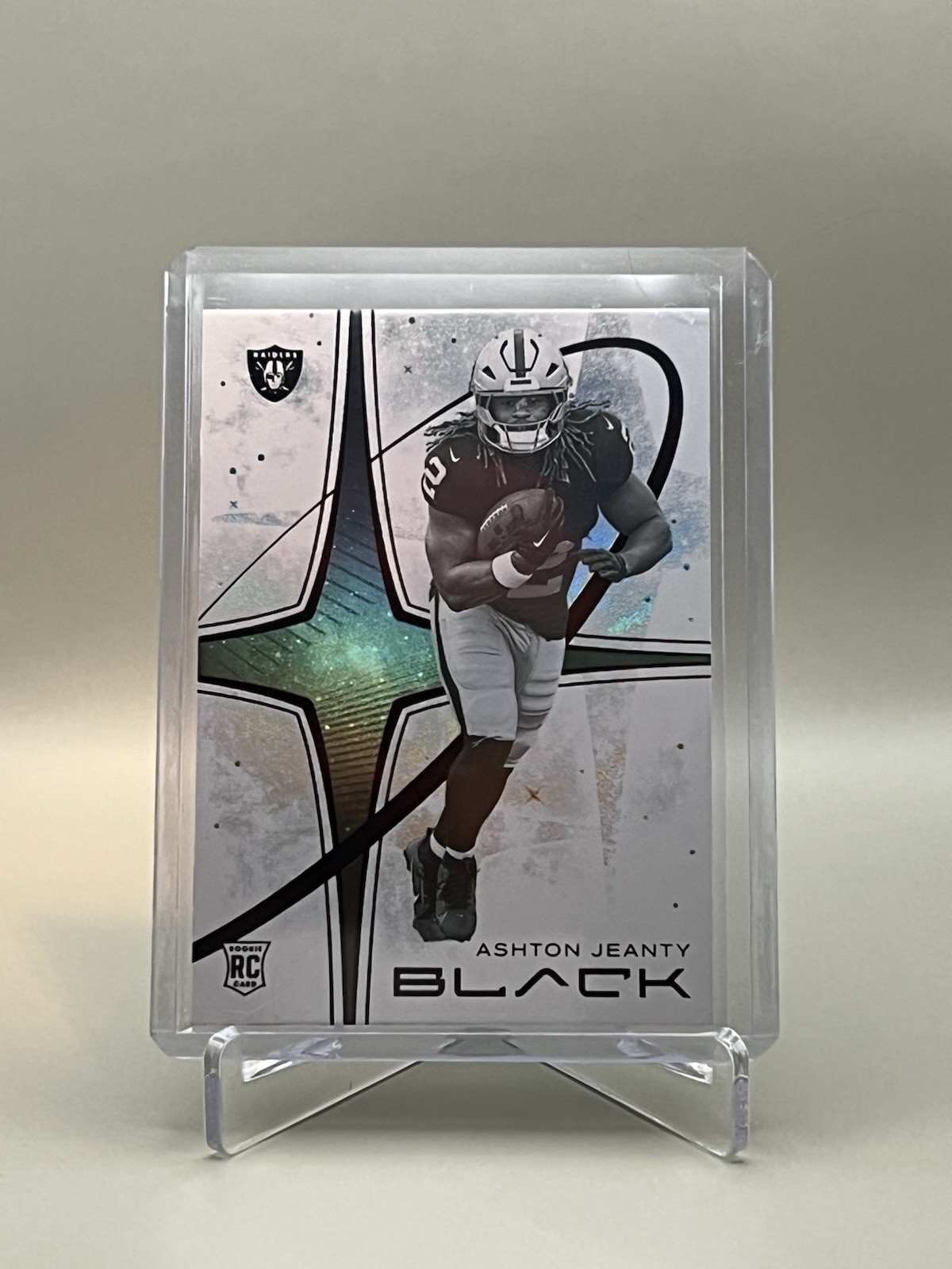 2025 Panini Black Ashton Jeanty White Night #26 Raiders Rookie (RC) Case Hit SSP