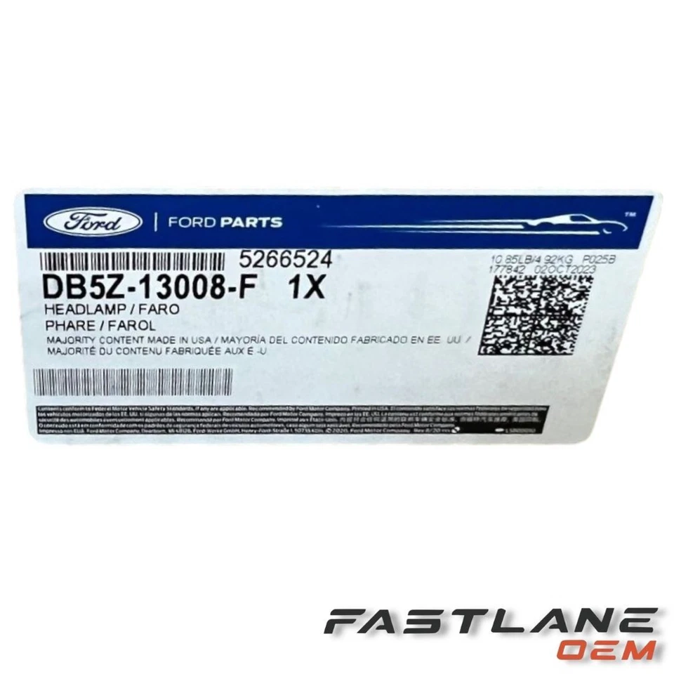 Ford Police Interceptor 2013-2015 conjunto de faros utilitarios, LH nuevo OEM DB5Z-13008-F Foto 4 de 4