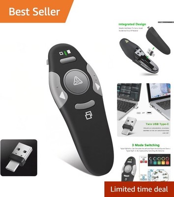 Ultimate Wireless Presenter with Ergonomic Grip   Supports PowerPoint & Keynote