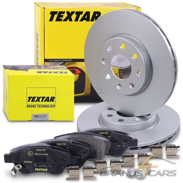 Textar Bremsscheiben BelÜFtet Ø257 +BremsbelÄGe Vorne FÜR Opel Adam Corsa D-image