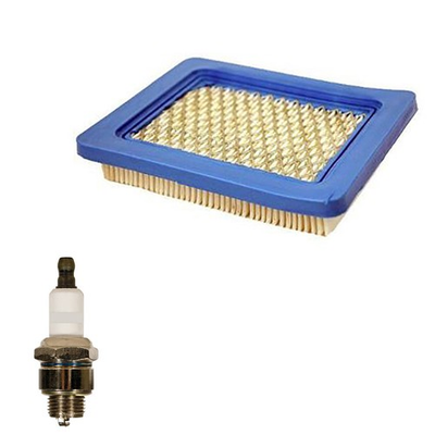 #ad Tune Up Kit Fits Briggs Air Filter #491588 Spark Plug RJ19LM J19LM $15.99