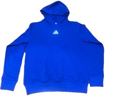 Adidas Boys Large 14-16 Blue Hoodie Pullover Sweatshirt Youth Athletic Wear NWT