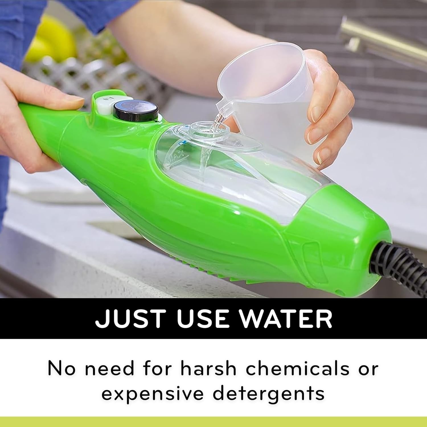 H20 Mop X5 Steam Mop & Large Mop Head - 11pc