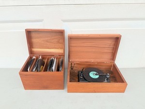 Thorens Vintage Metal Disc Music Box AND 20 Discs and Box READ