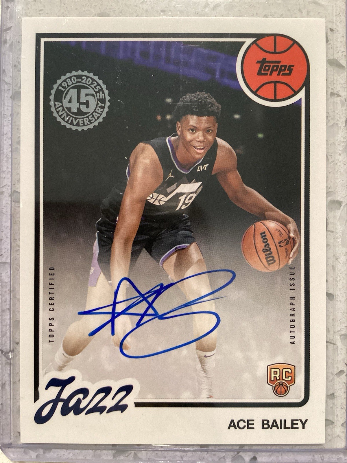 Ace Bailey #80B2R-AB 2025 Topps 1980 Rookie Autograph