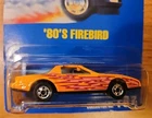 HotWheels '80's Firebird Collector #167 Orange Rare Extra Bolt Speed Points card