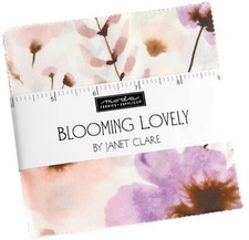 Blooming Lovely Moda Charm Pack 42 100 Cotton 5" Precut Fabric Squares