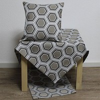 Moderne KissenhüLle Kissenbezug Tomette Braun Silber Weiß 40X40Cm Hossner Wa