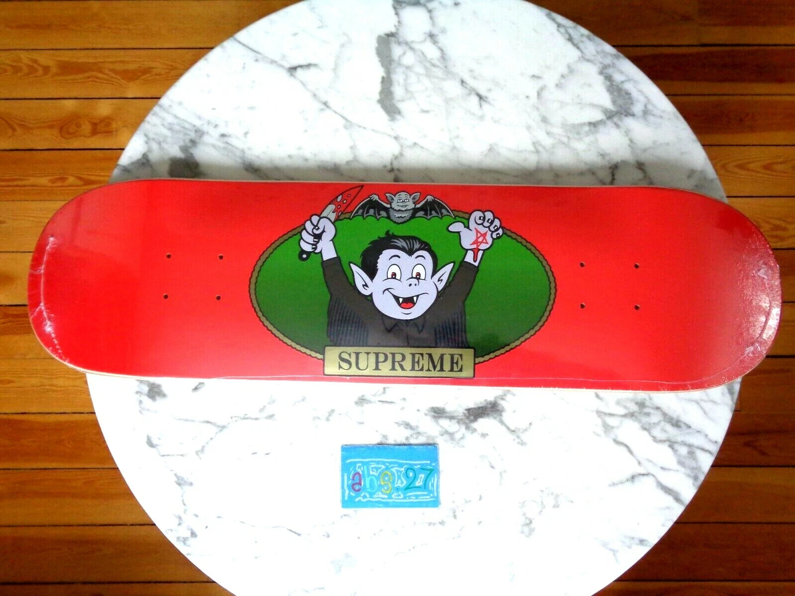 Supreme NYC Vampire boy by sean cliver red Skateboard deck 2021 SS21