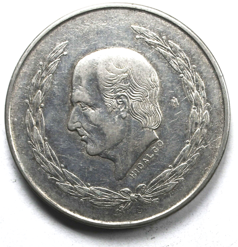 1951 Mexico Estados Unidos Mexicanos 5 Pesos Silver Coin KM# 467