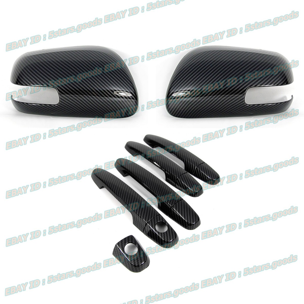 Chrome Side Mirror Covers & Door Handle Trims For Scion XB Wagon (2008-2015) - 5stars.goods
