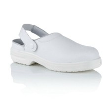 WHITE MICROFIBRE OCCUPATIONAL CLOGS SHOE HEALTHCARE CATERING CLOG CLOGG NURSE