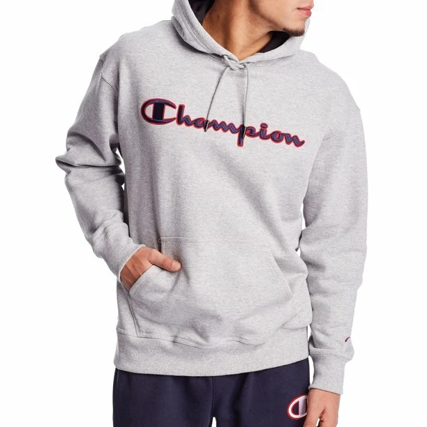 Champion powerblend applique hoodie new arrivals