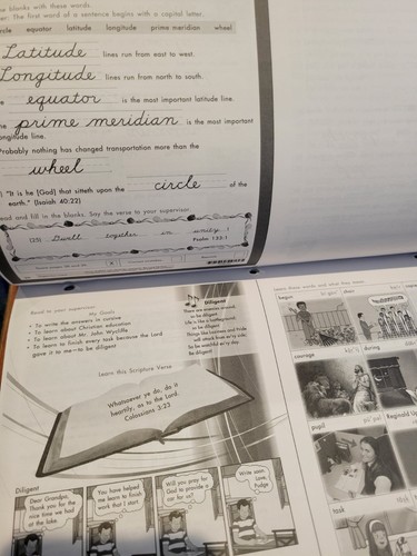 ACE Christian Homeschool SCORE KEYS Grade 4 Social Studies for Paces 1037-1048 - Picture 2 of 3