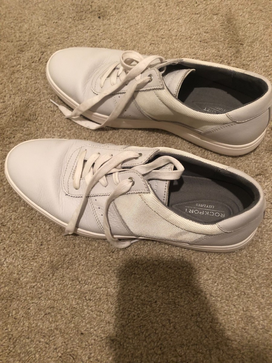 Rockport Sneakers City Lites White Lace Up Leather Men's
