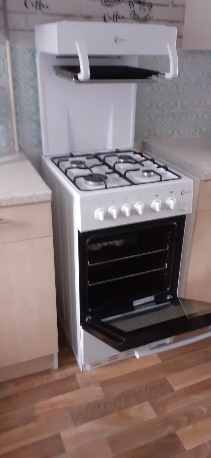 Glaces White Gas Cooker With eye Level Grill. ! Immaculate ! eBay