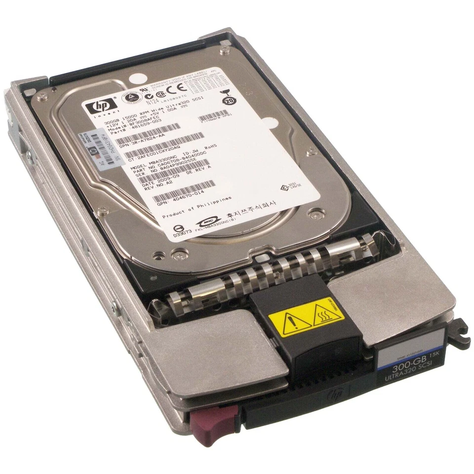 HP SCSI-Festplatte 300GB/15k/Ultra320/SCA2 - 411089-B22