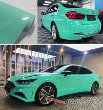 50ft Whole Car Auto Wrap Green Gloss Paint Metallic Vinyl Chrome Sticker Film Us