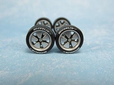 164 Scale Wheels 164 Wheel Tire Set Real Riders Fuchs Style 5-spoke Silver