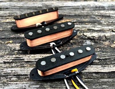 Black Wolf Audio Handwound Stratocaster Set A5 Vintage spec winds.