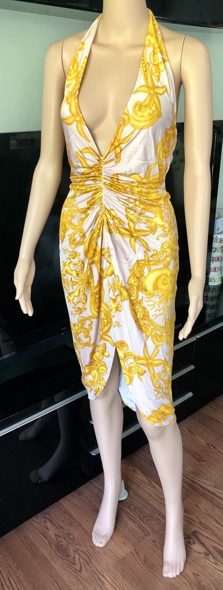 Versace S/S 2005 Plunged Backless Dress IT 42 | eBay