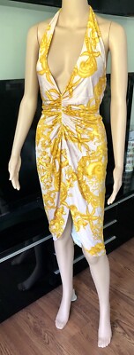 Versace S/S 2005 Plunged Backless Dress IT 42 | eBay