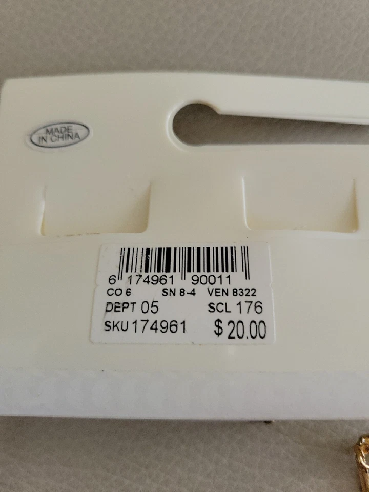 Dress Barn  Rose Gold Tone MOP,agate Corded Necklace & Dangle Earrings Set NOS - Image 4 of 4