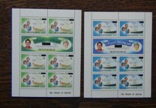Montserrat 1981 Royal Wedding 70c on $3 $1.15 on $4 values Miniature Sheet MNH 