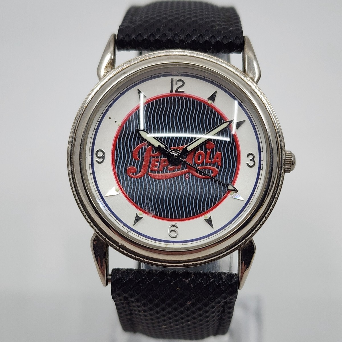 Vintage Pepsi Cola Quartz Mens Watch New Battery Works Great  display picture 2